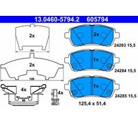 605794 Kit pastiglie freno, Freno a disco Ate