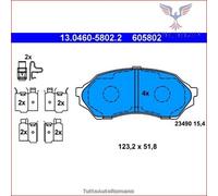 605802 Kit pastiglie pattini freno Ate Anteriore per MAZDA 323