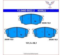 605822 Kit pastiglie pattini freno Ate Anteriore per MAZDA 6
