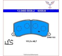 605838 Kit pastiglie pattini freno Ate Anteriore per SUZUKI BALENO