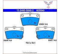 605849 Kit pastiglie pattini freno Ate Posteriore per TOYOTA RAV 4