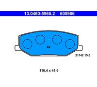 605966 Kit pastiglie freno, Freno a disco Ate
