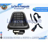 60603+60700+A5073.019.0 SEDILE TRATTORE COBO GT50 CON GUIDE MOLLEGGIO E CINTURE