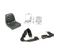 60604+A5073019 SEDILE TRATTORE COBO GT60 CON GUIDE e CINTURE DI SICUREZZA