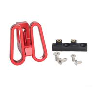 6061 - Adattatore per portapacchi anteriore per bicicletta, pieghevole, in alluminio, progettato per Brompton e per DAHON Bikes per montare portapacchi anteriori (rosso)