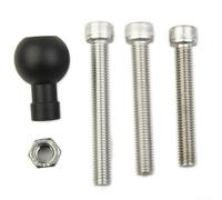 6061 Alluminio Moto Manubrio Morsetto Base 1 Pollice Palla M8 Vite Assemblaggio per RAM-B-367U per RAM Monti
