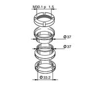6061 BUZZETTI SERIE STERZO COMPLETA PER PEUGEOT 4T 125 150