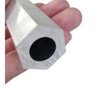 6063 AL Tubo esagonale, tubo di alluminio Barra esagonale cava Barra fai da te 1 pz(490 * 8 * 3.5MM)