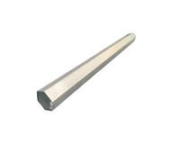 6063 T5 Esagono esterno Cerchio interno Tubo in alluminio Manicotto telescopico esagonale in lega di alluminio Tubo cavo Lato opposto 10 11 12 mm(20CM_11X6.5MM)