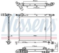 NISSENS 607029 Radiatore motore