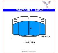 607048 Kit pastiglie pattini freno Ate Anteriore per OPEL VECTRA A REKORD E KAD