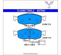 607060 Kit pastiglie pattini freno Ate Anteriore per FORD SCORPIO SIERRA