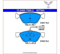 607069 Kit pastiglie pattini freno Ate Anteriore per ALFA ROMEO SPIDER GTV 156