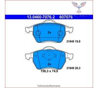 KIT PASTIGLIE FRENO ANT ATE SEAT ALHAMBRA 1.8 T 20V 110KW 97>10 13046070762