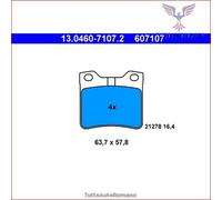 607107 Kit pastiglie pattini freno Ate Posteriore per PEUGEOT 605