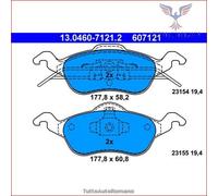607121 Kit pastiglie pattini freno Ate Anteriore per FORD FOCUS