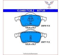 607135 Kit pastiglie pattini freno Ate Posteriore per VOLVO XC70 V70 S80 S60