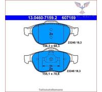 KIT PASTIGLIE FRENO ANT ATE RENAULT LAGUNA II 2.0 16V 125KW 05>07 13046071592