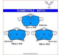 607173 Kit pastiglie pattini freno Ate Anteriore per OPEL ZAFIRA A ASTRA G SAAB