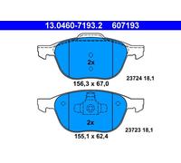 607193 Kit pastiglie freno, Freno a disco Ate