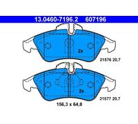 607196 Kit pastiglie freno, Freno a disco Ate