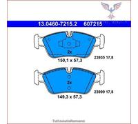 Set di pastiglie freno ATE 13.0460-7215.2, fronte