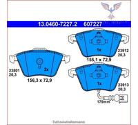 KIT PASTIGLIE FRENO ANT ATE VW GOLF VI Variant 1.4 TSi 118KW 09>12 13046072272