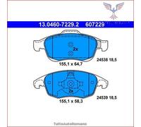 Set di pastiglie freno ATE 13.0460-7229.2, anteriore