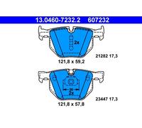ATE Set pastiglie freno 13.0460-7232.2 posteriori per BMW X5 X6