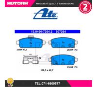FERODO Kit pastiglie freni con segnalatore acustico usura con accessori FDB4265