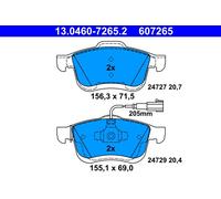 RIDEX Kit pastiglie freni Anteriore per OPEL Combo Combi / Tour (X12)