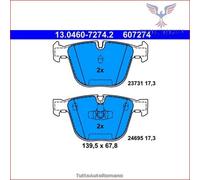 607274 Kit pastiglie pattini freno Ate Posteriore per BMW 7 F01 F02 F03 F04 Act