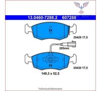 607288 Kit pastiglie pattini freno Ate Anteriore per FIAT PUNTO 500