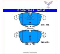 607292 Kit pastiglie pattini freno Ate Anteriore per JAGUAR S-TYPE XK XJ XF