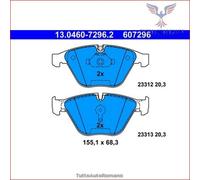 607296 Kit pastiglie pattini freno Ate Anteriore per BMW 6 E64 630 E63 5 E61 54