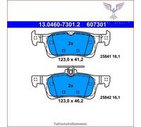 607301 Kit pastiglie pattini freno Ate Posteriore per PEUGEOT 308