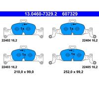 Set di pastiglie freno, freno a disco ATE 13.0460-7329.2