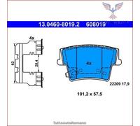 Set di pastiglie freno ATE 13.0460-8019.2, posteriore