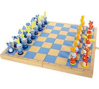 small foot 6084 childrens chess set "Knights Tournament" made of wood, travel ga