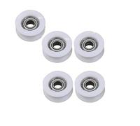 608zz Cuscinetto con scanalatura profonda in nylon, cuscinetti a sfera a puleggia Ruote per 6, 8,10 mm corda 5 pezzi 8 x 46,5 x 10,5 mm