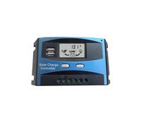 (60A) Regolatore di carica solare 10A 20A 30A 40A 50A 60A 12V 24V con display LCD e kit pannello solare