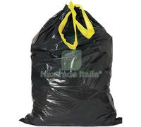 60CF SACCO IMMONDIZIA CASA + MANIGLIE NERO CM 55X65 CF=PZ 15: