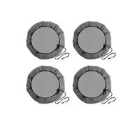 (60CM) 4Pcs Mesh Cover for Rain Bucket with Drawstring Mesh Water Bucket Screen Water Collection Bucket Net Replacement 120CM