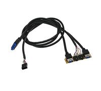 60cm Anteriore Per Caso Pannello Usb3.0+usb3.0 Ad Alta Definizione Port I/o Board Linea Cavo Interno Hub Gioco Gestione Cavo