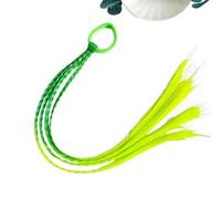 60cm Colore dei capelli sfumato Sporco intrecciato coda di cavallo donne elastico fascia for capelli elastico accessori for capelli parrucca fascia for capelli(green)