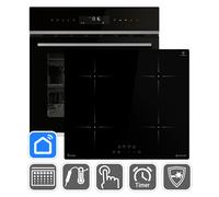 Set cottura autosufficiente: 60 cm, forno da incasso EB8319PHC + piano cottura a induzione IH85900RL, funzione pizza, grill, aria calda, timer, SET8319PHCIH859RL