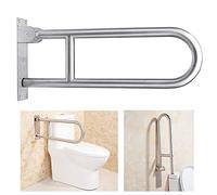60cm Maniglione Ribaltabile da parete, Barra Di Sostegno Per WC, Maniglioni per Handicap pieghevole Maniglie di sicurezza antiscivolo Barra di supporto per WC da bagno per anziani e disabili