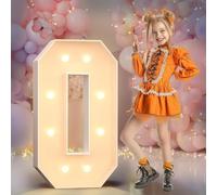 60cm Numeri giganti luminosi per feste, grandi numeri con luci, grandi numeri luminosi a LED, decorazioni per feste di compleanno, numeri in cartone, decorazioni per anniversari