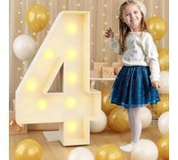 60cm Numeri giganti luminosi per feste, grandi numeri con luci, grandi numeri luminosi a LED, decorazioni per feste di compleanno, numeri in cartone, decorazioni per anniversari