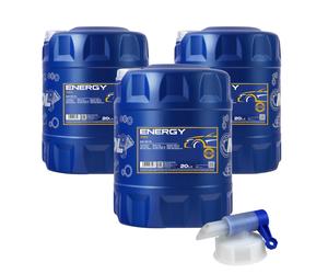 60L MANNOL Energia 5W-30 Api Sl / Cf Olio olio motore MN7511-20 Incl. Rubinetto